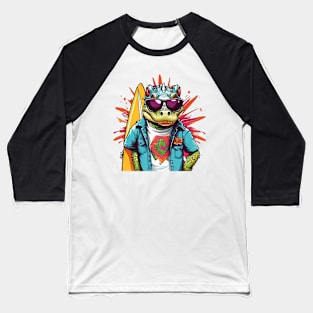 Croc Surfer Baseball T-Shirt